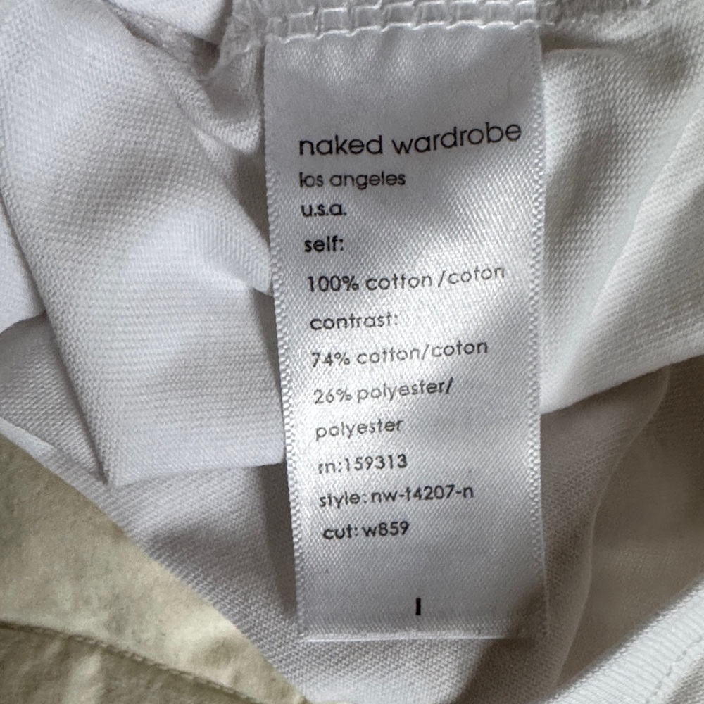 Naked Wardrobe White Crop Top - Picture 4 of 4